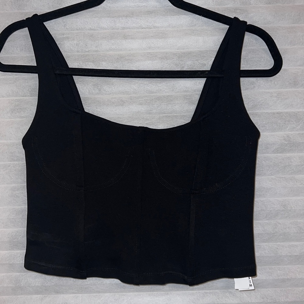 Zara structured crop top NWT